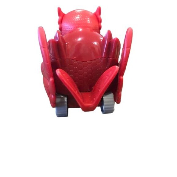 PJ Masks Owlette Owl Glider Red Racer Car Vehicle 3" By Just Play - Picture 3 of 6
